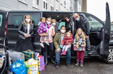 Flüchtlingsfamilie mit Ärzten