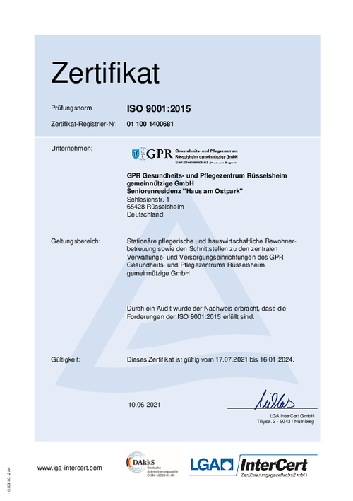 Certificado de residência sénior